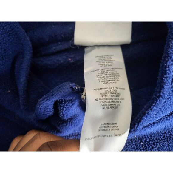 Vintage Adidas Half Zip Fleece Men Sz XL‎ 90s Blue Orange Center Logo Sportswear - Picture 5 of 8